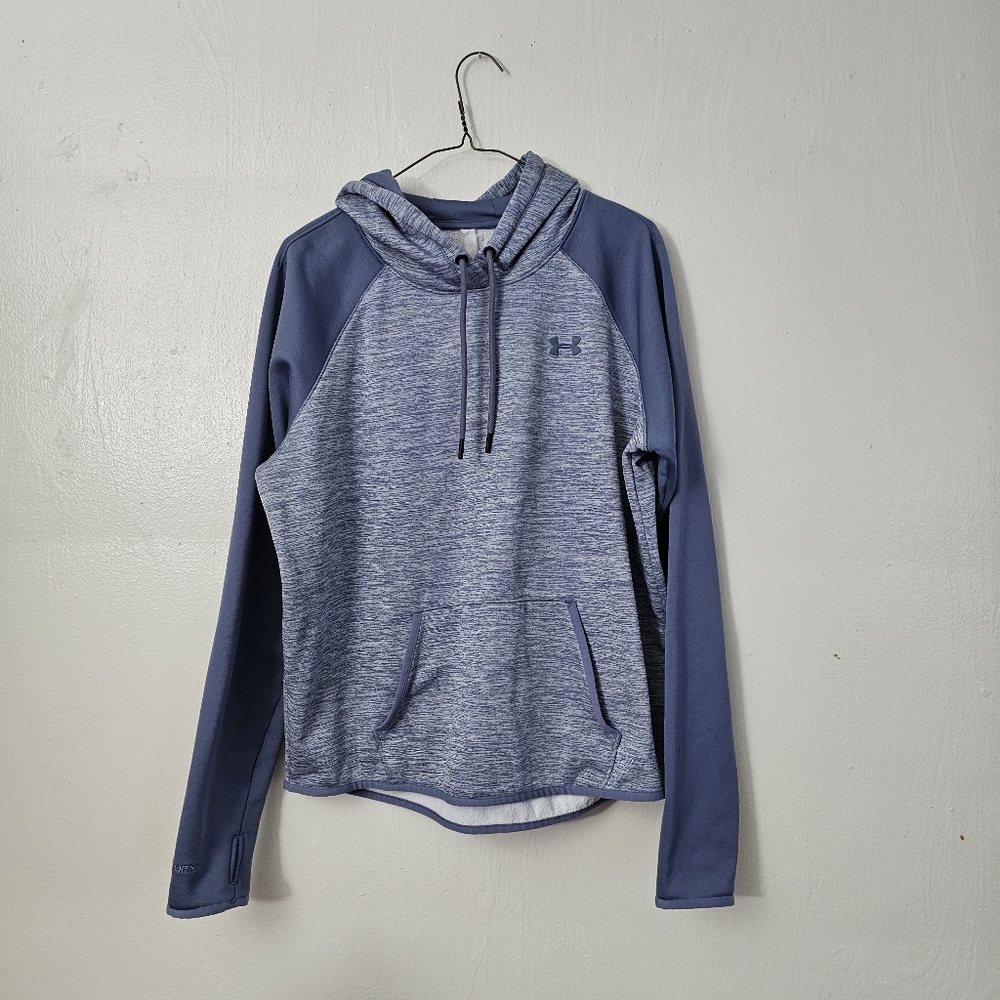 Under Armour Cold Gear Storm1 Loose Light blue casual pullover sweatshirt